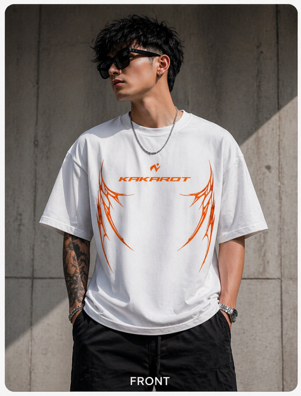 Kakarot Ascension Oversized T-Shirt – Premium Anime Streetwear Back Print Edition