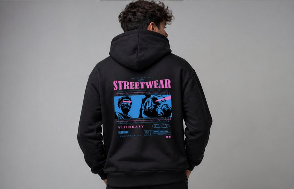 unisex Oversized Streetwear Hoodie – “Think It” Graphic | Premium Urban