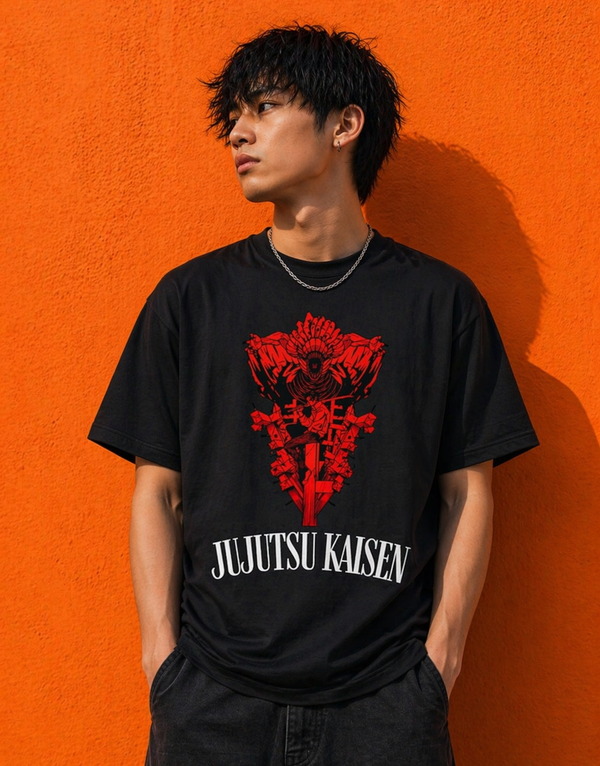 Crimson Curse Ascension – Graphic Anime T-Shirt