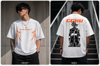 Kakarot Ascension Oversized T-Shirt – Premium Anime Streetwear Back Print Edition