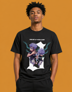 Gojo & Killua Lightning Oversized Anime T-Shirt – Premium Streetwear Drop